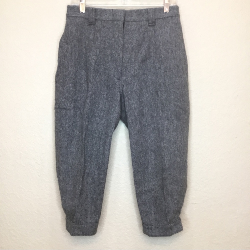 Woolrich Teton Wool Knickers 12 Breeches Jodhpurs Hunting Heather Gray VTG Stain